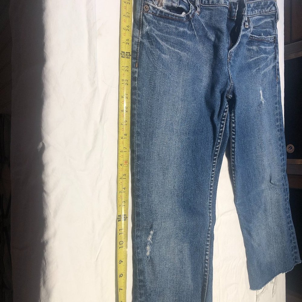 Silver cropped jeans/capris